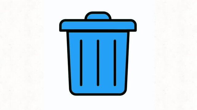 animated trash can icon