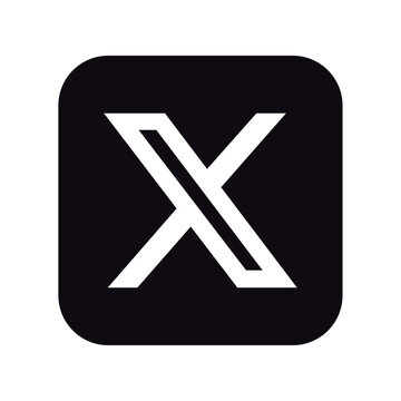 X, Twitter Set of popular social media