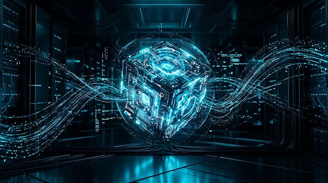 Futuristic Brain Technology Concept.