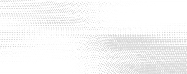 Minimalist abstract image featuring concentric dotted circles in shades of grey on a light background, creating a modern and tech-inspired circular pattern. © PECAH