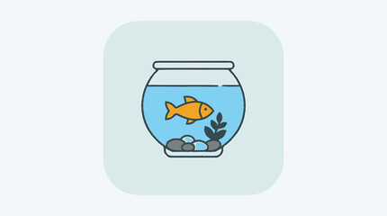Plakat Orange fish in a bowl.
