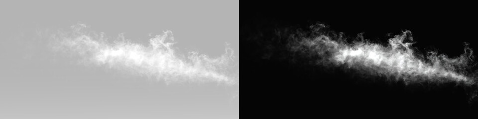 Naklejka premium Smoke mist layer with realistic atmospheric texture and soft flowing structure for creative overlays