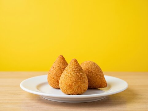 Delicious Golden Brazilian Coxinhas Appetizer