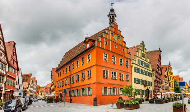 Altstadt in Dinkelsb&uuml;hl in Mittelfranken in Deutschland