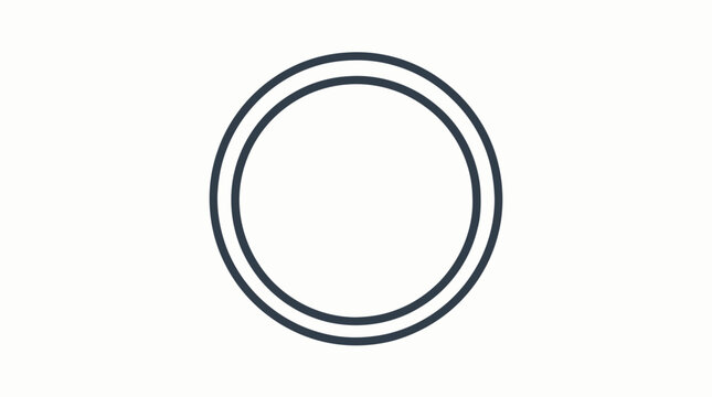 Simple black circle design element.