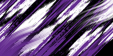 car sticker pattern black purple brush wrap abstract banner sporty lines purple black color combination grunge brush pattern design © Ahlakul Karimah