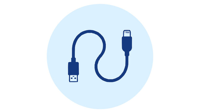 USB cable with USBC connector.