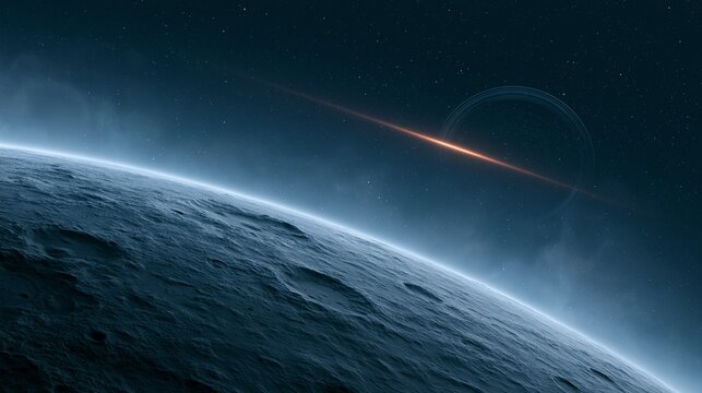 Cosmic Horizon with Distant Light and Planetary Surface in Deep Space