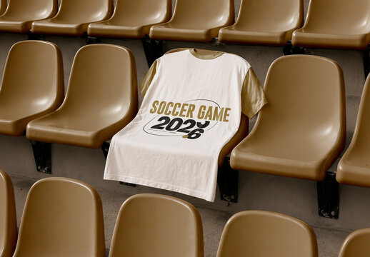 Stadium Seat Sportwear Tshirt Arena Mockup