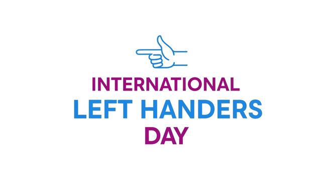 International Left Handers Day Celebration Design
