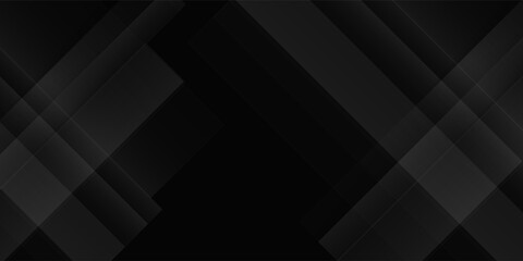 Obraz premium Darkness concept design black geometric background vector
