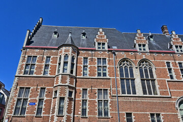 Obraz premium Malines (Mechelen): il Palazzo di Margherita d'Austria, noto anche come Hof van Savoye, Fiandre, Belgio