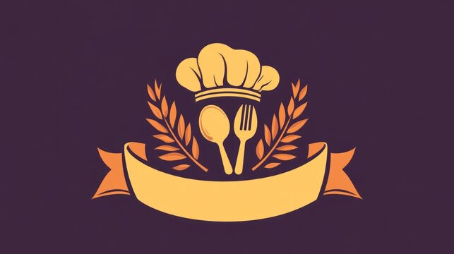Restaurant logo design, food service emblem, culinary theme, for branding purpose