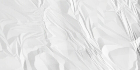 Fototapeta premium Crumpled paper Blank white crumpled and creased paper poster.