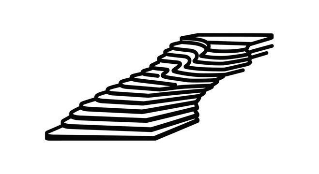 Abstract layered rock formation, geological strata, sedimentary rock layers, geological strata, sedimentary rock layers