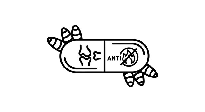 Anti-inflammatory Joint Pain Relief Pill Icon
