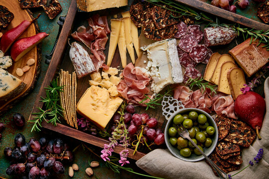 Cheese and Charcuterie board close
