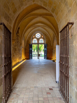 Royaumont Abbey, in Asni&egrave;res‑sur‑Oise, France,  Gothic Cistercian monastery with for serene gardens and Cloister