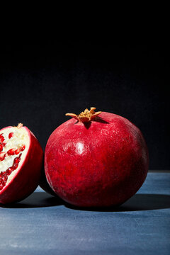 Pomegranate on a Dark Background
