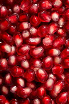 Pomegranate Arils Close-Up