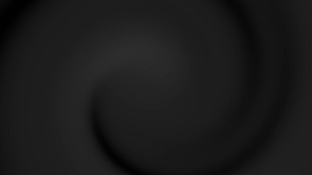 Seamless dark abstract background with a soft blurred swirl in black and gray tones. Minimal moody design with smooth shadow texture and empty space for copy loop.