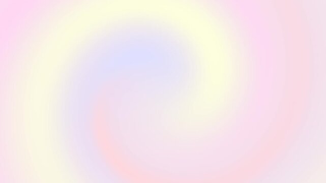 Seamless soft pastel gradient background with pink, yellow and lavender tones blending in a smooth dreamy swirl. Clean abstract backdrop for design, beauty, wellness or spring themes loop.