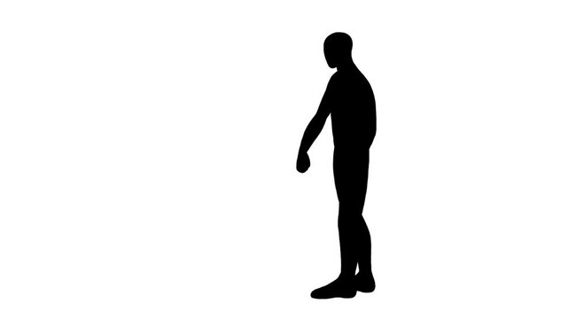 Man pointing in a direction