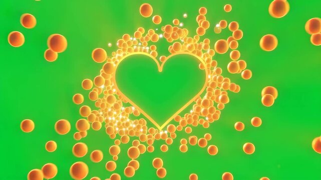 Glowing Heart Love Illustration