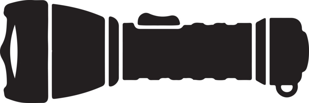 Flashlight Silhouette &ndash; Vector Illustration