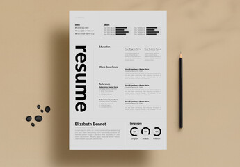 Creative Resume Template Layout