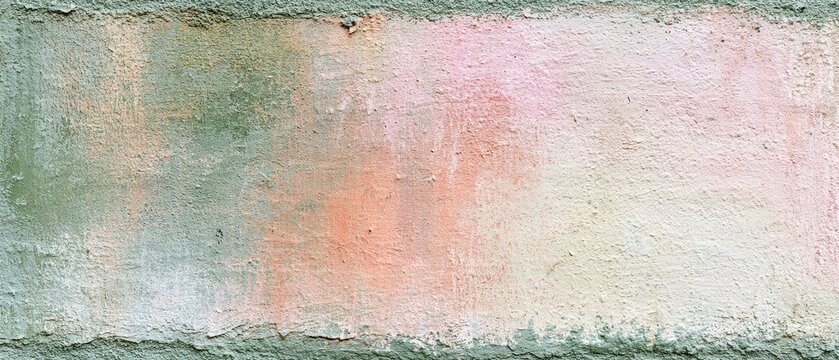 Soft Pastel Wall with Faded Sun Colors in a Chalk Finish