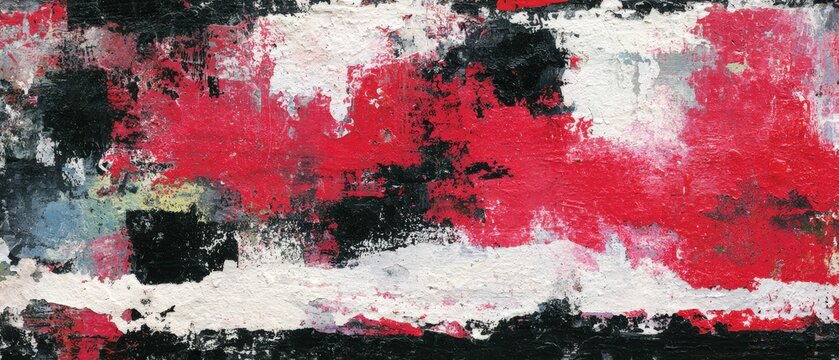 Abstract Grunge Collage with Layered Textures in Red and Black Tones