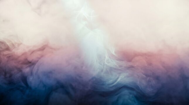 Ethereal light breaking through swirling clouds and mist