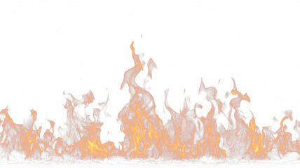Fiery abstract flames on black background with heat glow burning energy inferno texture smoke campfire style isolated element for design wallpaper banner and modern graphic concept © Ulia