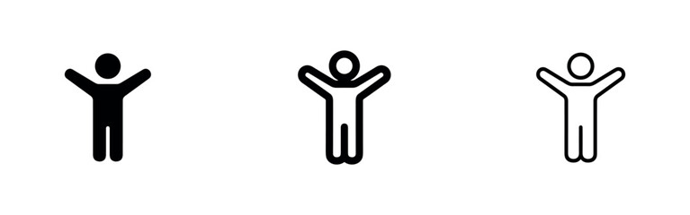 Happy person icon set © liubomir118809