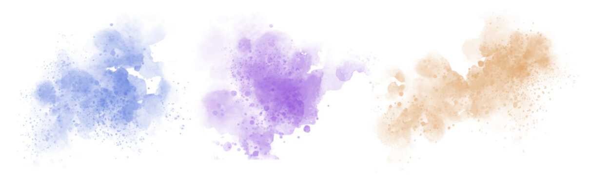 Abstract watercolor art background template. purple blue orange watercolor backdrop empty space for text, banner, presentation or product display graphic design