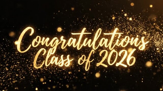 Celebratory Fireworks Display Creating Glittering Messages for the Graduation of 2026 Event