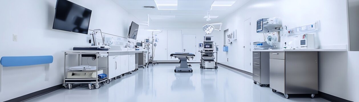 Modern Marketing Modern surgical room with advanced equipment. professional stock content marketing concept