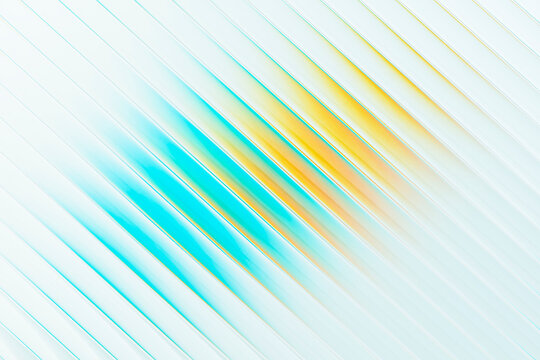 3D prismatic line background with cyan and gold motion