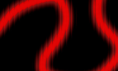 Glowing Red Abstract Lines on Black Background © Amena
