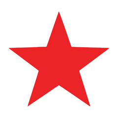 Obraz premium Red star symbol icon graphic