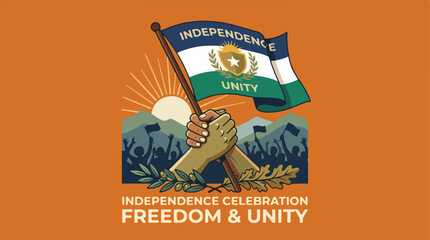 Obraz premium Independence Day Celebration Freedom.