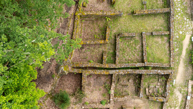 Castro de Armea ancient ruins in Galicia, Spain