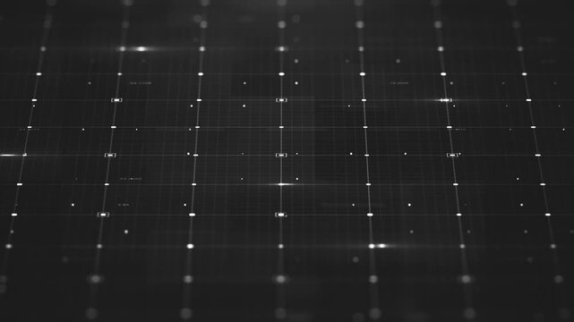 Digital Business Data Technology Background
Technology and business data background with black and white minimal digital data patterns on a graphic grid