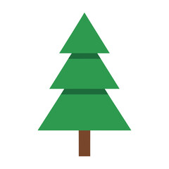 Fototapeta premium Green Christmas Tree Icon