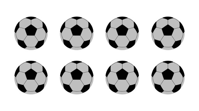 Classic black and white soccer ball with hexagon and pentagon pattern