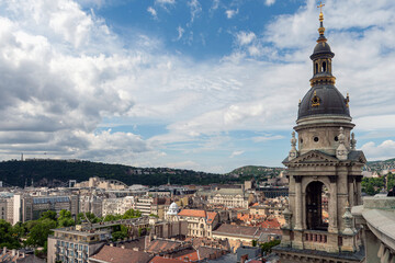 Obraz premium Budapest - Ungheria - Veduta della città dalla Basilica di Santo Stefano