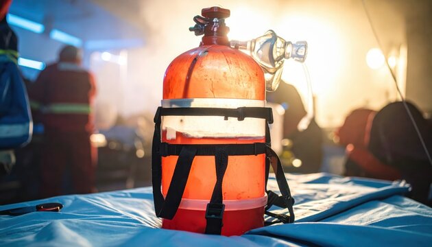 Manual resuscitation bag with attached face mask for emergency medical aid