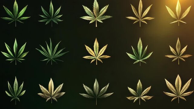 Vibrant Weed Pattern
