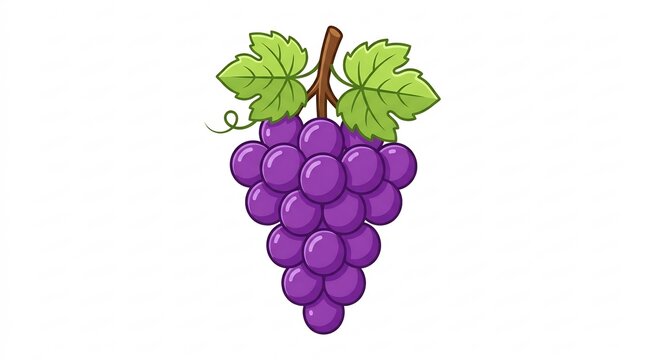Freshly picked purple anggur cluster for nutritional labels